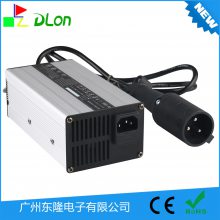 48V6A高尔夫车充电器黑色大圆头厂家110VAC美插48V 高尔夫充电器