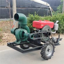 启航 农田灌溉高压泵 防汛排涝抽水机 拖车式柴油抽水泵