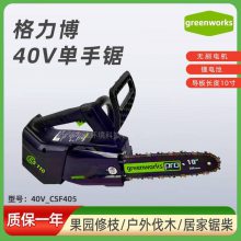 GREENWORKS 40V格力博电锯CSF405单手锯手持式锂电池伐木锯修剪锯