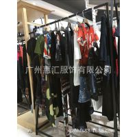 中***T恤棕色时尚***18新款女装品牌服饰折扣店一手货源