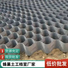 蜂巢土工格室厂家 HDPE聚乙烯护坡土工格 拉伸格室植草绿化