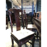 红木家具批发市场印尼黑酸枝现代中式西餐桌7/T