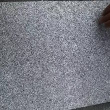 天然花岗岩石材 广场地铺石 荔枝面自然面 街道石 芝麻黑火烧面