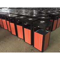 三分类户外垃圾桶钢木环卫垃圾桶分类果皮箱环保室外不锈钢垃圾箱