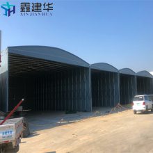 苏州昆山市可移动户外仓库活动雨棚布安装细节