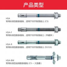 喜利得HSA膨胀螺丝， 电梯螺固定锚栓，护栏电梯固定