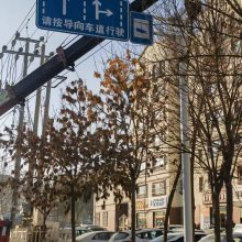 L型单悬臂式公路交通标志杆生产厂家 热镀锌处理