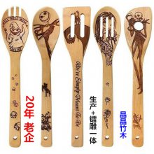竹铲激光竹铲勺 厨房厨具铲子勺子套装 厨具定制竹制品 木制品