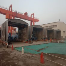 大型厂区活动推拉蓬 防违建移动帐篷 户外仓储防雨棚
