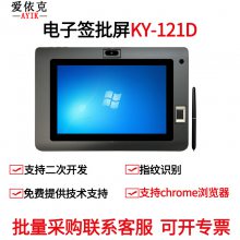 爱依克签批屏KY-121D 10.1英寸屏原笔迹电子签名手写屏 指纹采集 摄像头录音录像 数位屏 手写板 支持BS/CS二次开发