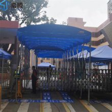江 门鹤 山ZKHS-07移动推拉雨篷伸缩雨棚车库夜市帐篷遮阳棚