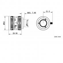 MVL-KF2056M-10MP(V2.0) 1Ӣ100020mmͷ ֶȦF5.6 ~ F9 Cӿ 1% 0.5m