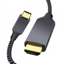 TYPE-C转HDMI公高清转接线 TPE4K60Hz手机电脑同频信号线生产定制