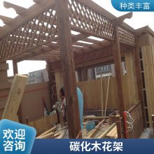 花架塑木庭院防腐不葡萄架室外露台实木爬藤架地板碳化木