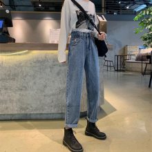 陕西咸阳长武地摊松紧女装牛仔裤全国地摊货源批发网亚马逊欧美潮流牛仔