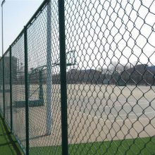 跃羚运动球场围网 羽毛球场隔离网 菱形孔勾花网