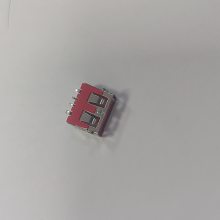 USB 2.0 板上单边胶 大电流两鱼叉脚带弹片直边