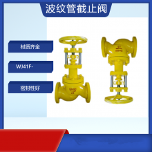 双重密封波纹管无泄漏WJ41F氯气截止阀形成一个金属屏障