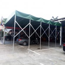 工厂楼顶帐篷 xyqbj-11电动钢架雨棚 加厚加粗材质成 都青 白 江