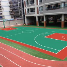 广东硅PU丙烯酸篮球场施工 河源篮球场网球场排球场足球场羽毛球场施工 运动场地建设工程