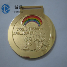 镀金烤漆松鼠奖牌， 广东马拉松奖牌制作， 个性烤漆挂牌生产厂