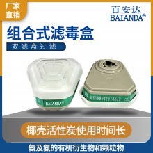 百安达 3415+1405 防氨及氨的有机衍生物和颗粒物 优质椰壳活性炭滤毒盒