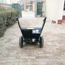 工地电动拉砖车两轮平板拖车手推拉货工具 电动人力两用拉砖车