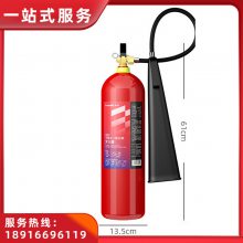 援邦手提式二氧灭火器5公斤*2+灭火器箱*1+检查卡*2套装消防器材 金山区石化街道 年检