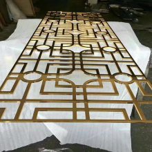现代铁艺屏风入户玄关柜上装饰餐客厅洗漱台卫生间轻奢镂空半隔断