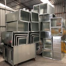 白铁皮镀锌板风管  工厂厨房通风管道工程 可加工定制