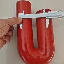 耐高温硅胶管 大口径变径钢丝弯管 U型S型硅胶软管