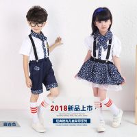 幼儿园园服夏装短袖新款儿童校服园服 小学生表演服