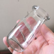 徐州玻璃瓶厂家出口酸奶压口200ml耐高温玻璃高布丁瓶