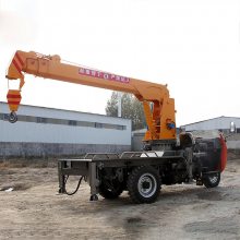 全地形工程吊车 农用运输履带式起重机 3吨自卸式随车吊