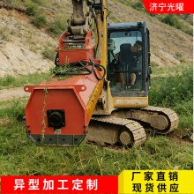 果园管理挖机配套除草机高速公路旁挖掘机配套割草机适配性强
