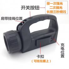 正辉XCL6022便携式LED强光工作灯3.7V聚光磁力吸附铁路充电手电筒
