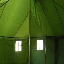 野外宿营帐篷 防雨军绿帆布帐篷 户外帐篷