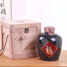 双龙葫芦陶瓷酒瓶5斤装 10斤装窑变陶瓷酒坛 古铜色龙鼎陶瓷封坛 景德镇建源