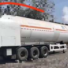 二手43立方半挂移动加液车，LNG移动式加液车，二手流动救援补给车