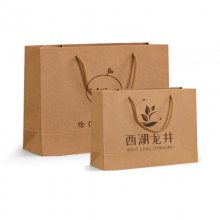 牛皮纸袋定制茶叶食品服装眼镜餐饮包装袋订制手提袋LOGO工厂直销