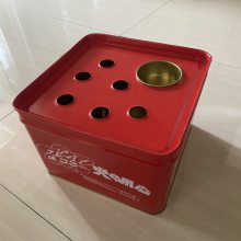 可定制的 8 升方形金属烟灰缸，带支架，适用于日本公共场所