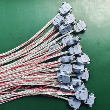 7W2公/母头电子线束 接PT1000银线 加热棒 线束焊接加工定制