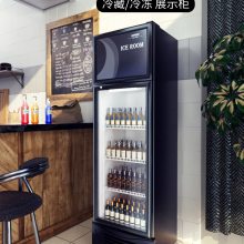 东贝冷热双温展示柜230L冷热双温饮料柜商用立式冷热柜超市便利店展示柜