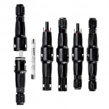 太阳能电池板保险丝连接器 防水IP68直流光伏熔断器兼容mc4接头