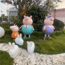 小猪雕塑 广场卡通人物雕塑摆件 广州恒创雕塑工厂