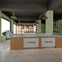 新竹市时尚自选眼镜店展柜设计装修