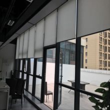 西城区办公窗帘订做金融街办公楼工程遮阳卷帘电动喷绘窗帘品牌