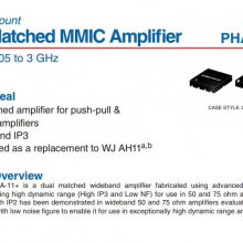 PHA-11+Dual Matched MMIC Amplifier 50? .05 to 3GHz