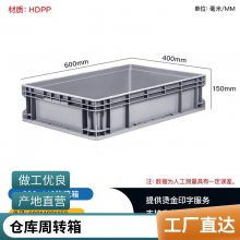 EU汽配物流箱塑料仓库物料加厚周转箱汽配业主机五金电子使用