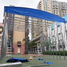 连 云港海 州ZKHZ-07 遮阳棚推拉式活动伸缩雨棚轻便而坚固